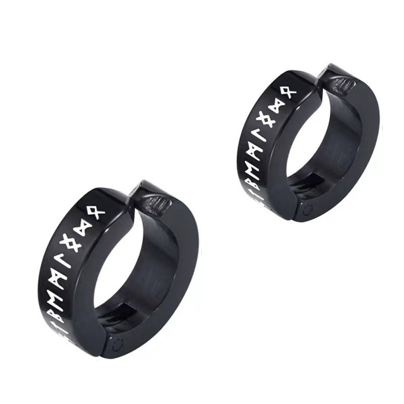 Cool Men’s Stud Earrings. Minimalist Street & Punk Style, Ideal For Casual, Party & Daily Wear. Made Of 316L Stainless Steel, Hypoallergenic, Nickel-_voghion.com