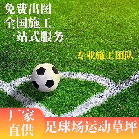 Artificial turf for football fields, outdoor simulated grass, school sports fields, package construction, no-fill artificial turf required.