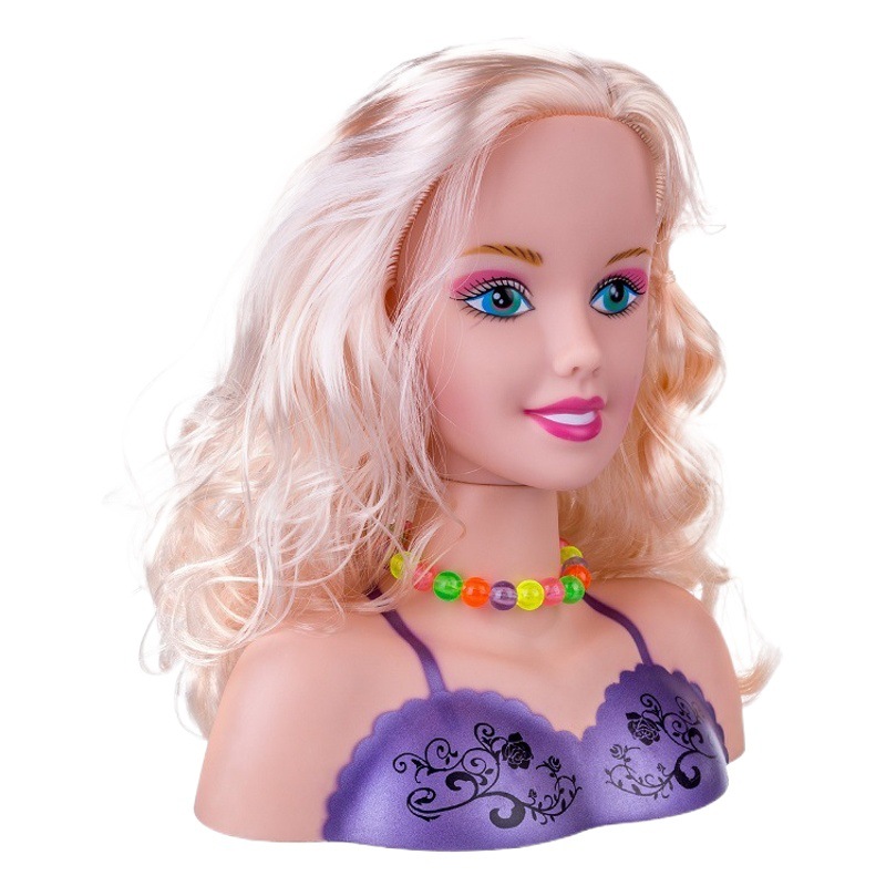 Amazon play House media-longitud traje de muñeca peine pelo puede hacer secador de pelo peluquería modelo de simulación de juguete al por mayor