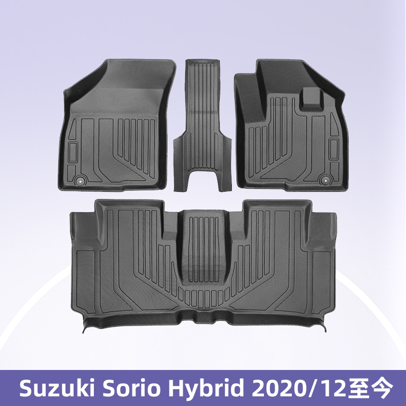 Aplicable a Suzuki Sorio híbrido 2020 - 25 timón derecho 3D todo el tiempo material TPE almohadilla de pie de automóvil