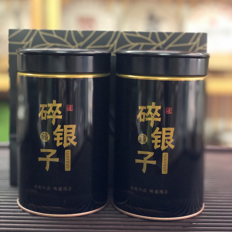 云南普洱茶批发糯香碎银子罐装礼盒茶化石勐海干仓熟潽茶500克