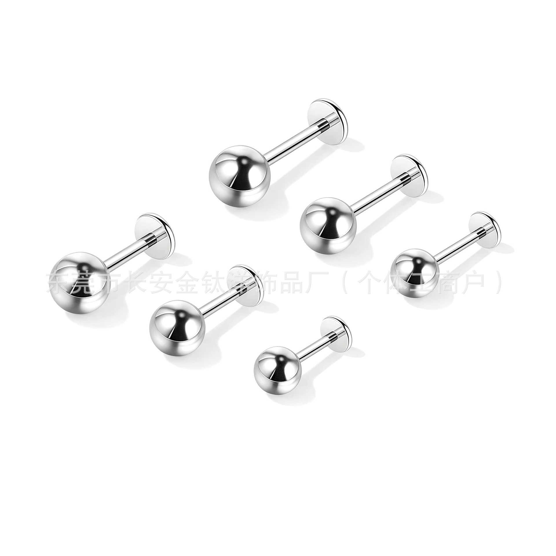 Labret piercing jewelry detail image