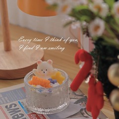 《星月》可愛香薰蠟燭小眾生日禮物少女心小熊結婚伴手禮氛圍感