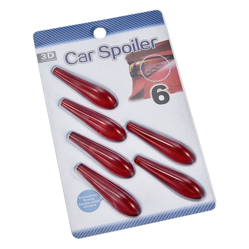 Tira de parachoques del coche spoiler drenaje Mute rectificador reducción de ruido parachoques pegatina faro pegatina modificación reducir el viento image 1