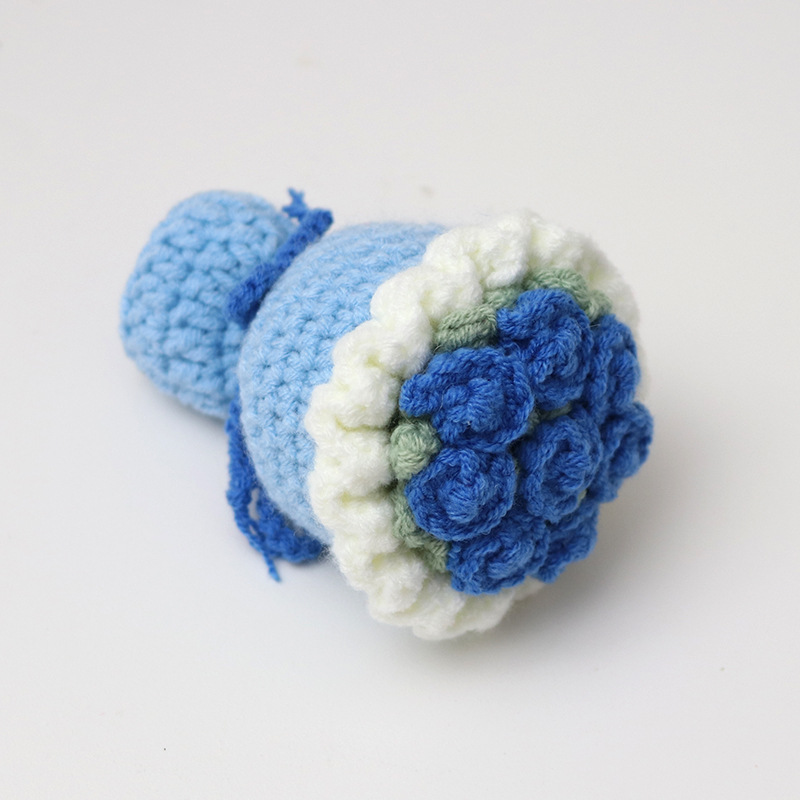 Yi cotton bouquet aqua blue + blue
