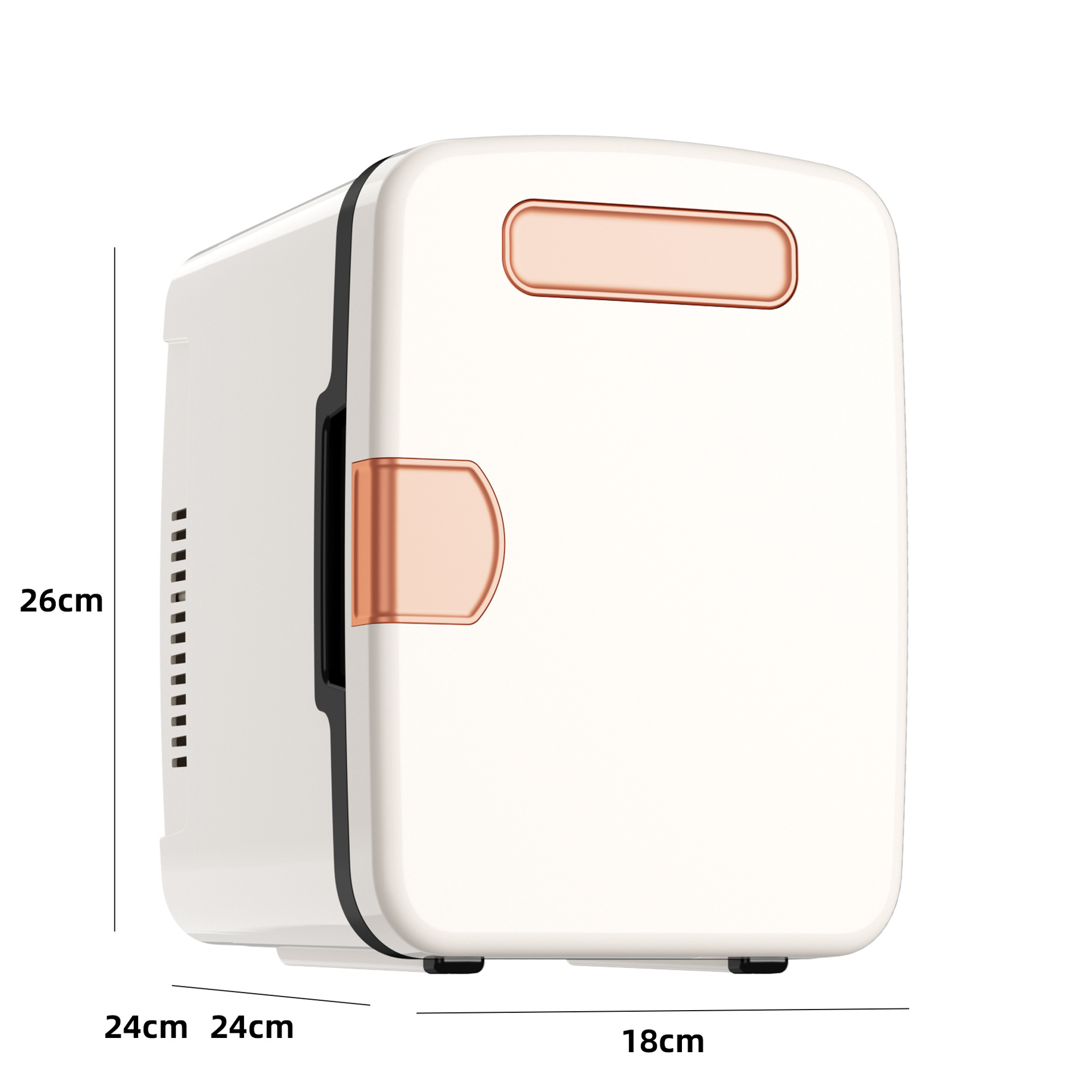 New USB small car refrigerator, dormitory cosmetic mini fridge, portable outdoor mini refrigerator