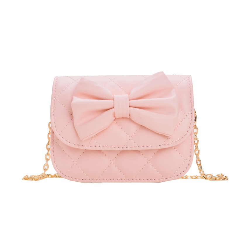 Moda coreana Lingerie niñas bolso de hombro dulce arco mini bolso de bebé nuevo bolso de cadenas para niños