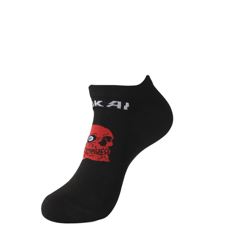 Male Japanese Monster Animation Socks Female Cotton Monster Story Sock Cartoon Personality Trend Boat Socks-5Prs 59 Undefined