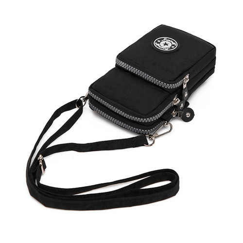 Factory direct supply mobile phone bag women's crossbody bag large screen mobile phone bag coin purse halter neck wrist bag running vertical mini
