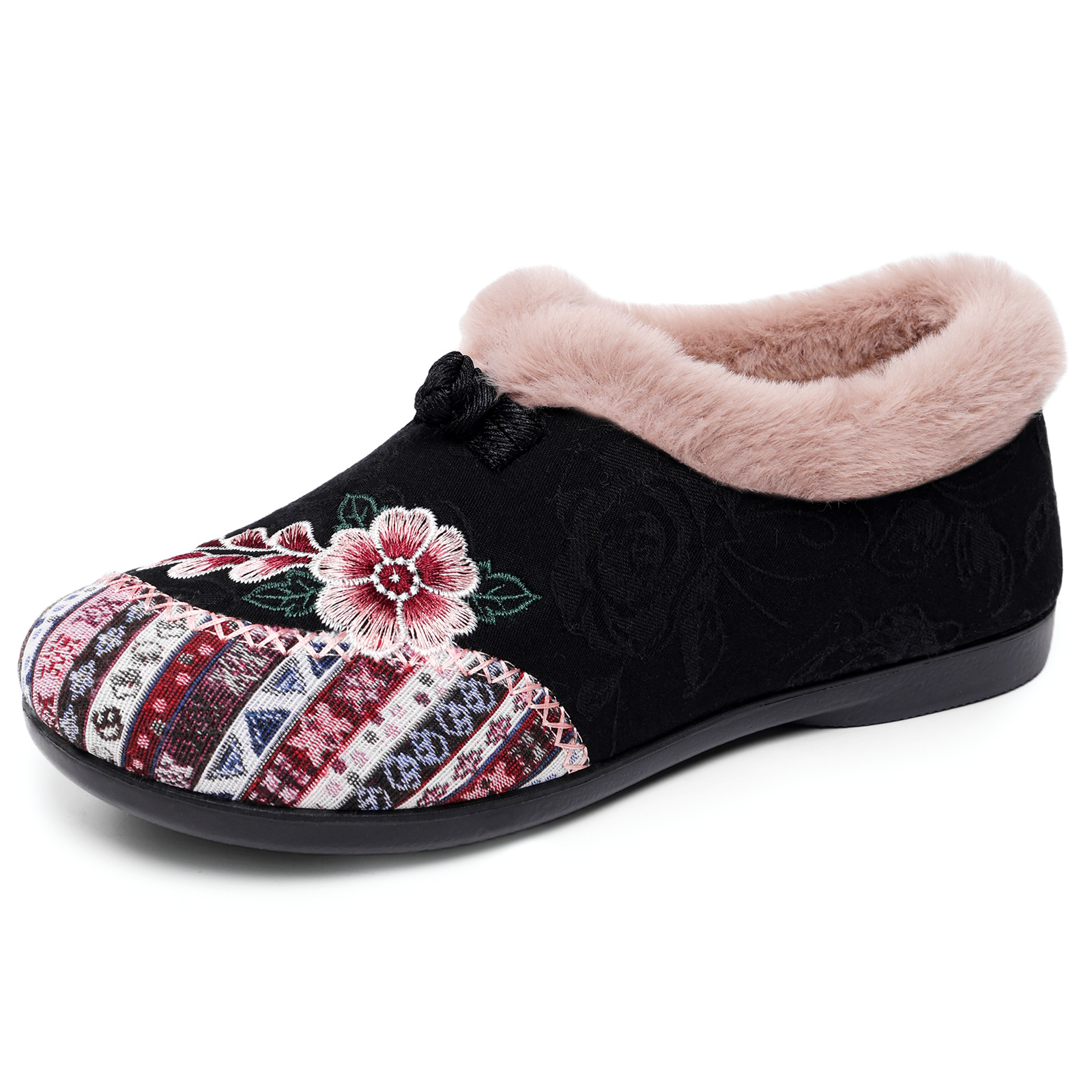 zapatos de algodón de mujer procesamiento personalizado botas de nieve nacionales más vello botas de algodón gruesas botas de mujer de tamaño grande botas de calentamiento a prueba de frío