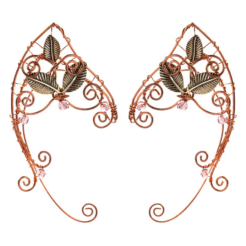 2021 europeo y americano transfronterizo popular no perforado oreja clip elfo pendientes hechos a mano Amazon pendientes populares pendientes Nuevo