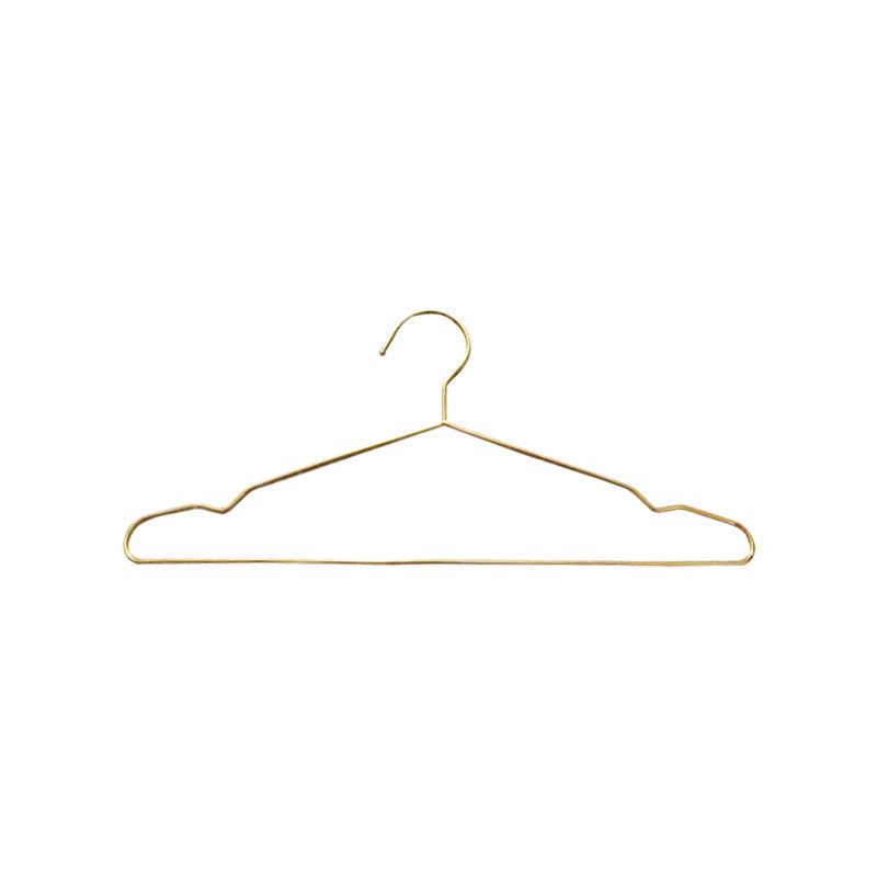 10個の庄の金色のステンレスの固体の服の棚の卸売りは服の棚の家庭用の成人の金属のハンガーを干します。|undefined