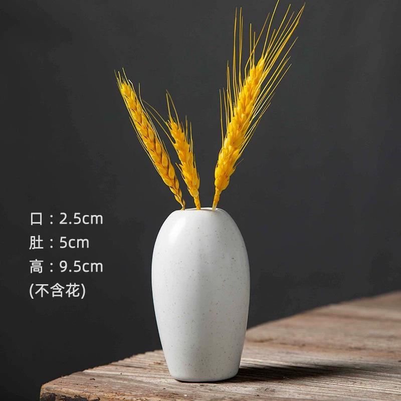 Ceramic Decorative Flower Vases, Handmade Small Tabletop Vase, Glazed Variants
