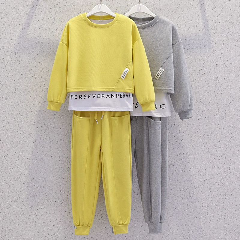 Осенний костюм для девочек 2024 новый детский стиль