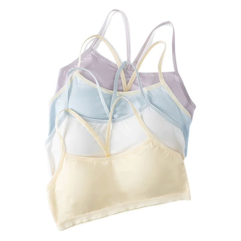 Девушки в период развития нижнего белья для девочек анти-выпуклость летом тонкий школьник камзол жилет для младших школьников детский бюстгальтер