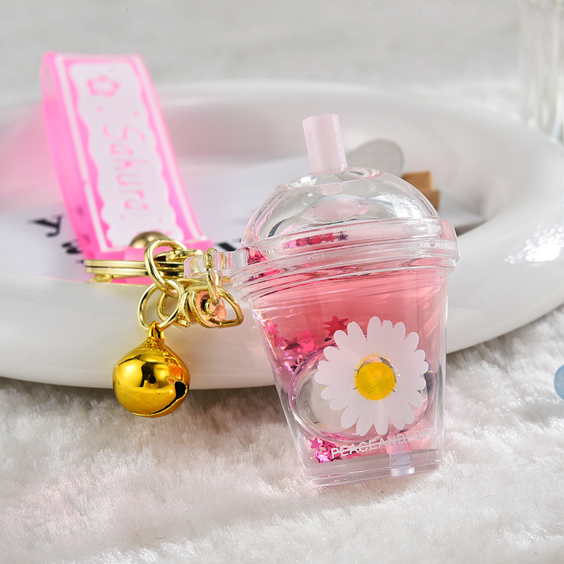 1 Piece Cartoon Style Daisy Arylic Unisex Bag Pendant Keychain