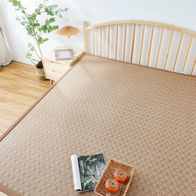 Car Carpet — Bedside Carpet 1.8m Dormitory Mattress - ice-vine-chess-checkered-60-cm-wide-and-180-cm-long-upgraded-linen-binding