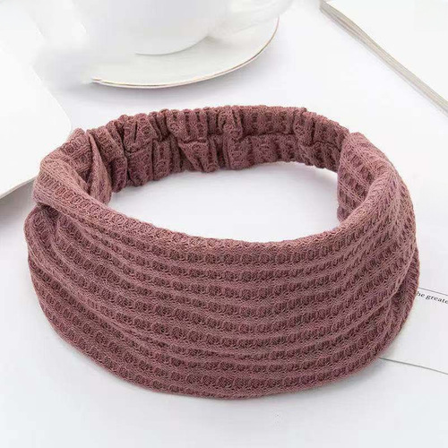 Knitted wide edge hairband Korean style hair clip face wash hair tie warm minimalist headband fashion head cover hair accessory