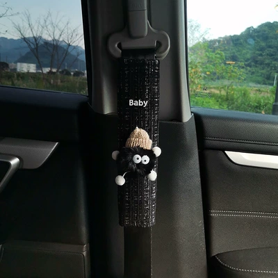 Belt Protective Cover Anti-Wear Clothing – Seat belt shoulder pad - shoulder-pads-baby-long-legged-hat-black-briquettes-single