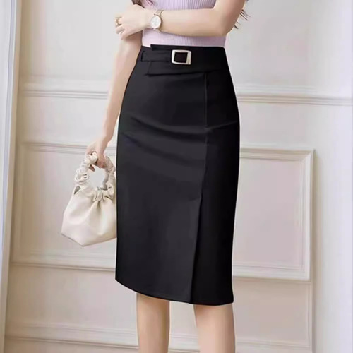 New Summer Half-Skirt Professional Split One-Step Skirt Korean Version High-Waist Bubble Butt Fashionable and High-End This Year