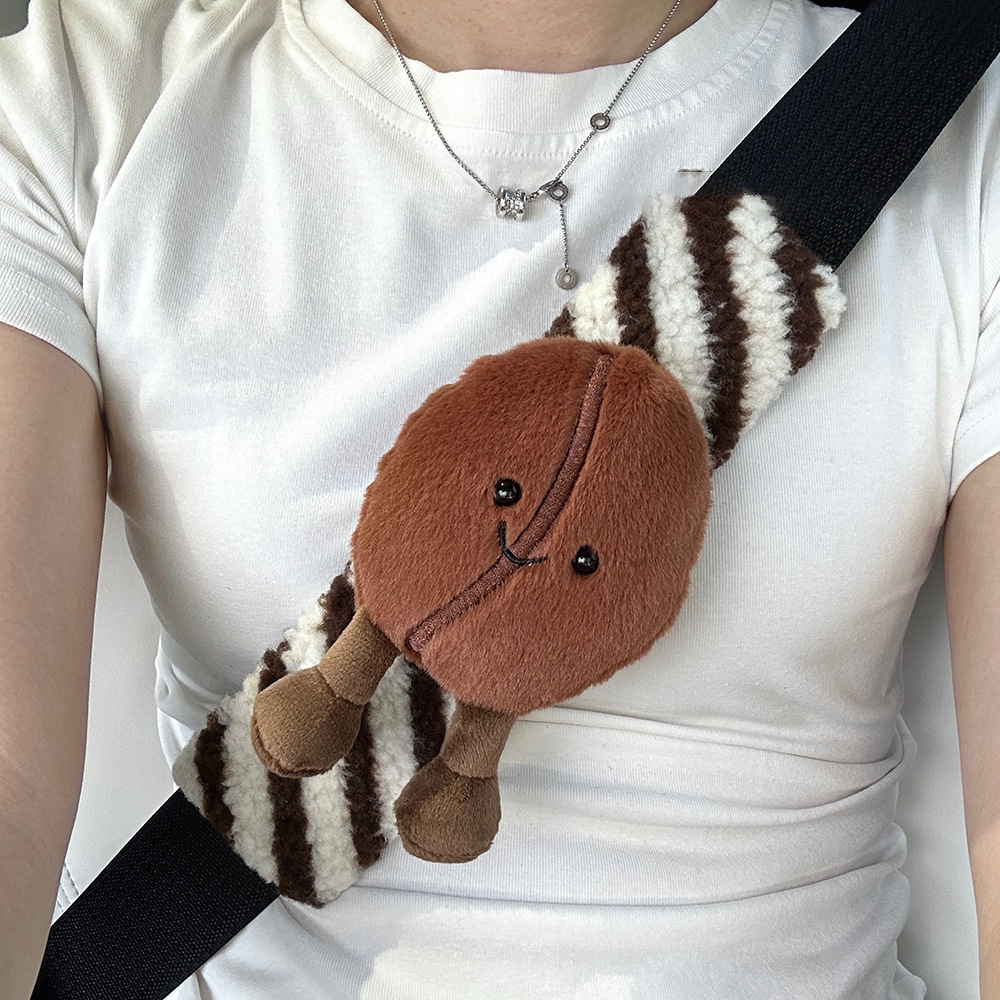 Protector de Hombro para Cinturón de Seguridad de Peluche para Auto