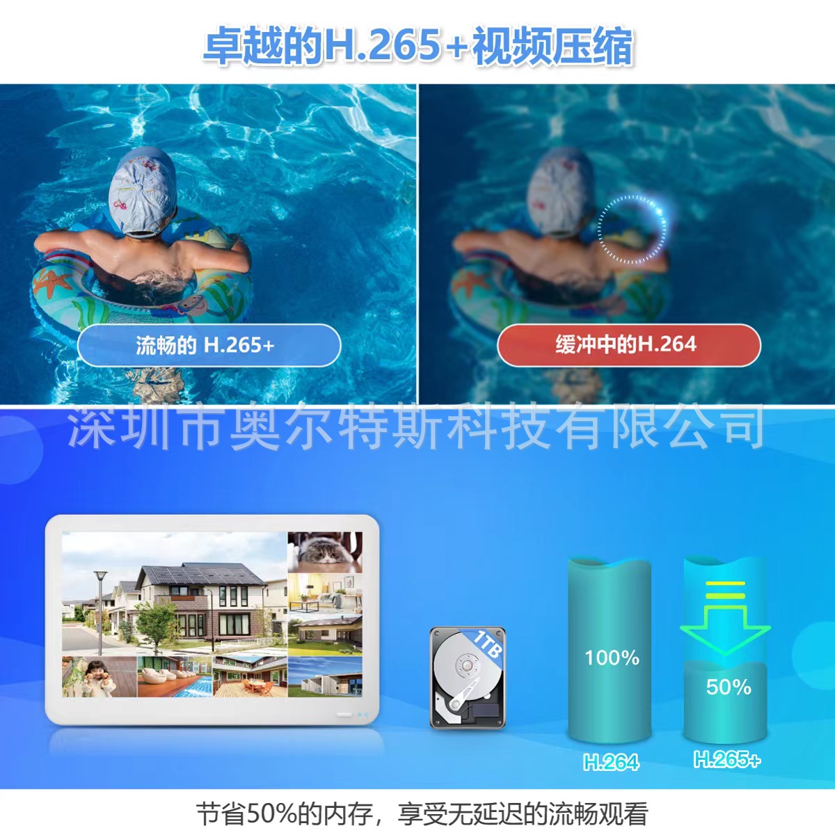 POE带屏录像机8路4K三合一录像屏幕一体兼容16路网络摄像头免插头