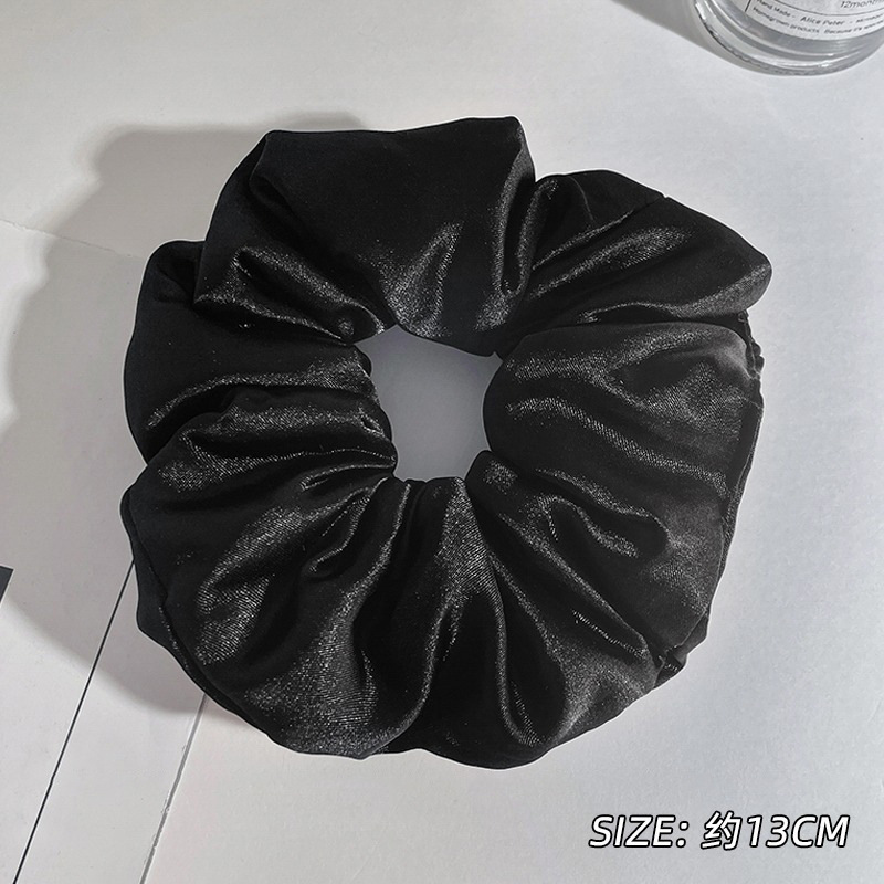 法式文艺~复古甜美方巾大肠发圈女高级感超大号马尾头绳发 饰头饰|undefined