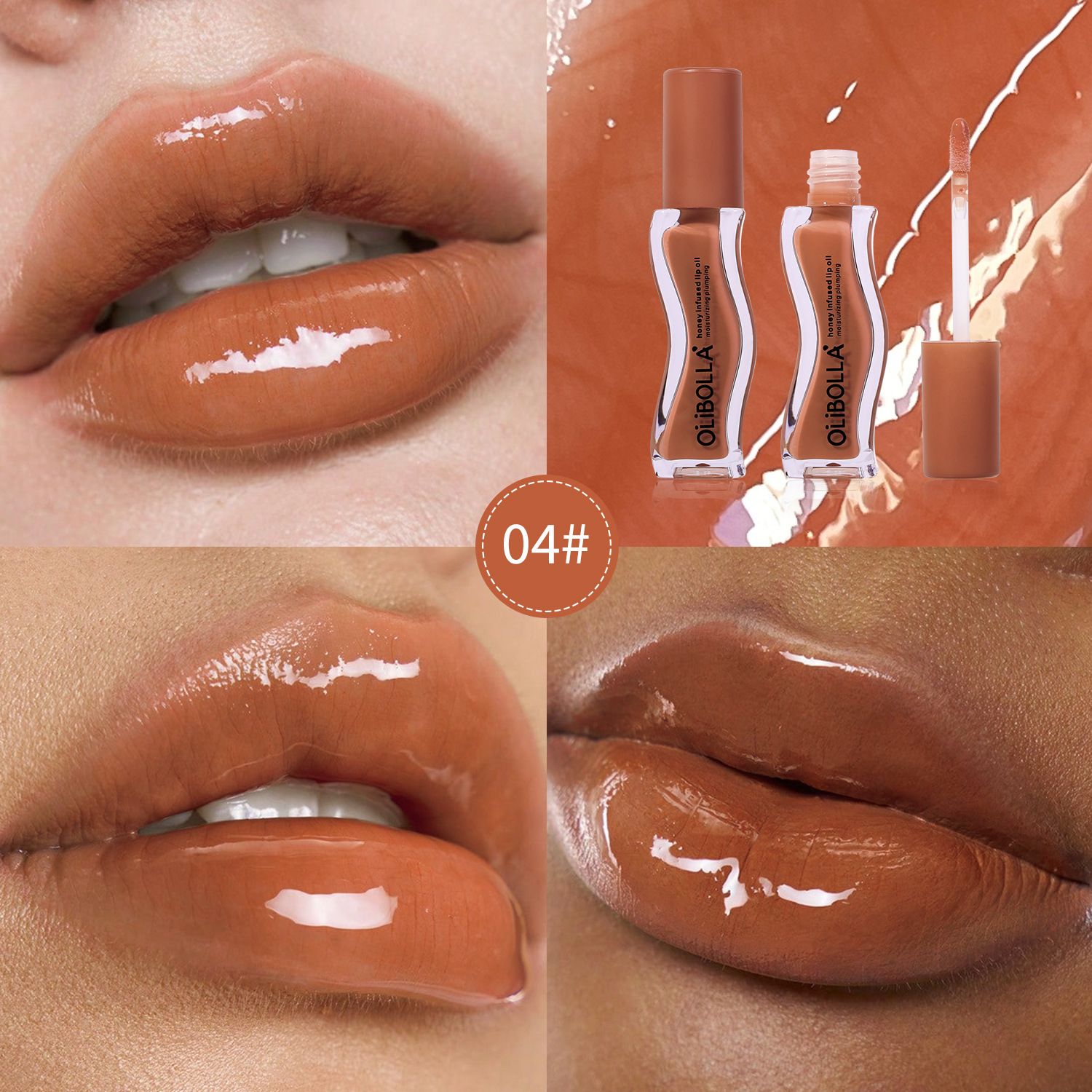 OLIBOLLA (Cross-border trading), nutritious lip gloss, mirror effect, intense hydration