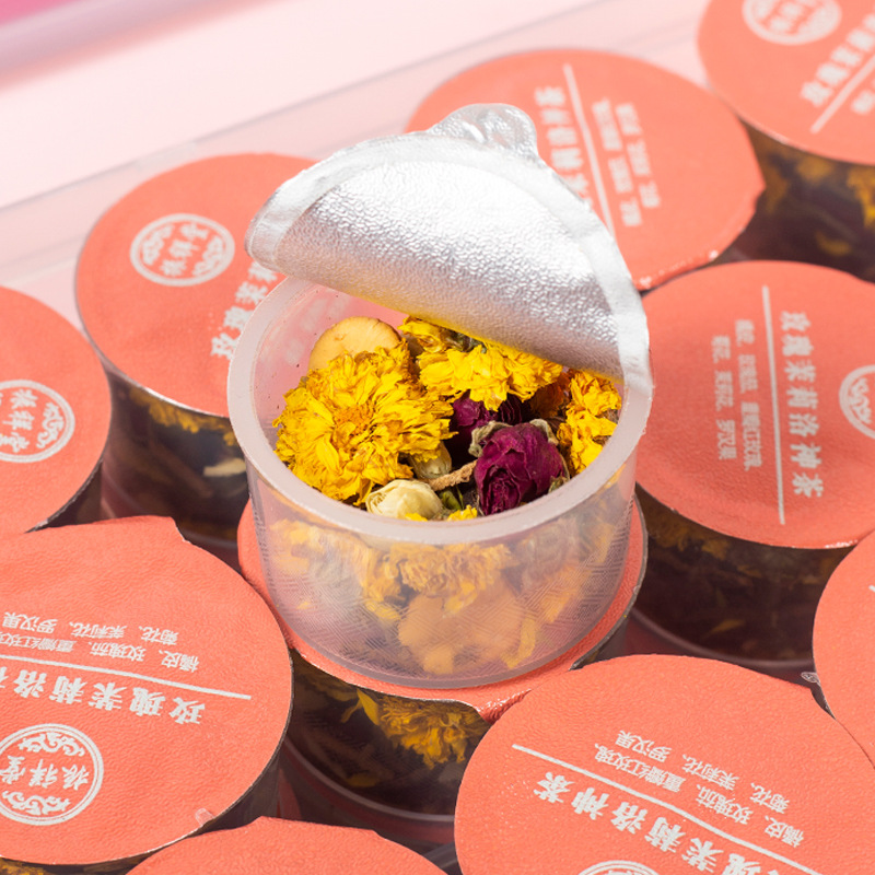 玫瑰茉莉洛神茶裝養生茶玫瑰茄八寶茶花茶罐裝袋泡茶百草茶工廠家
