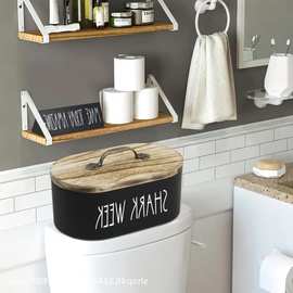 跨境木制干燥剂收纳盒咖啡过滤器木盒桌面实木储物盒复古风整理盒