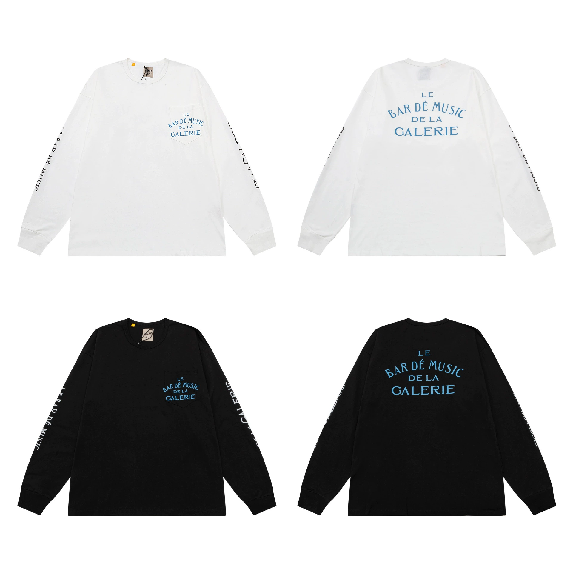 Высокое качество GALLERY DEPT TIDE американский алфавит минималистский бренд прилив высокой улицы круглый воротник принт пара свободная