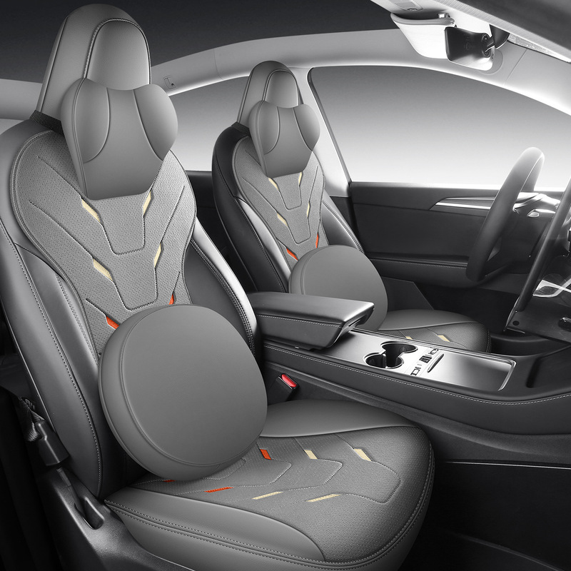 适用于特斯拉MODEL 3 Y汽车坐垫马鞍垫汽车座套四季通用座椅保护|undefined
