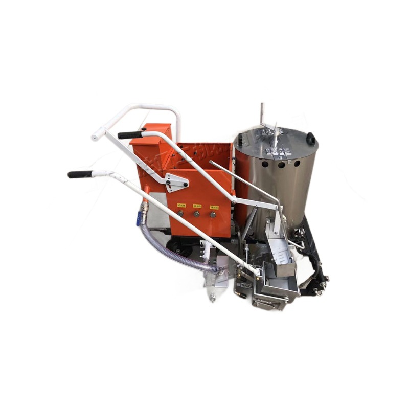 Máquina de marcado de fusión en caliente de empuje manual Máquina de marcado de carreteras pequeñas Estacionamiento comunitario Equipo de marcado de patio de la escuela