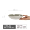 Rongfeng-Big bowl of ice cracked green 8.5 inches