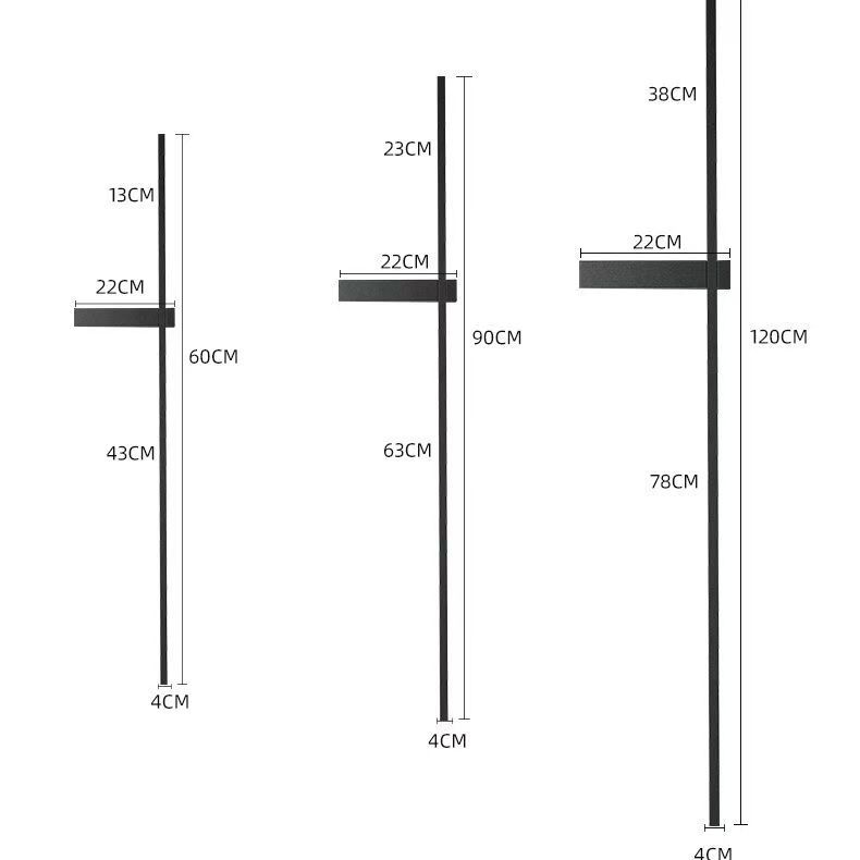 Nueva lámpara de pared larga lámpara de cabecera del dormitorio moderna y simple parrilla de sala de estar TV de fondo cableado lámpara de pared lujosa