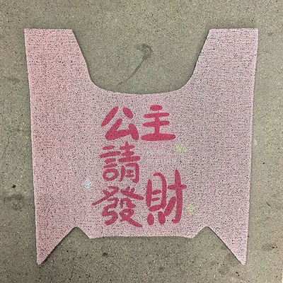 Electric vehicle foot mat: scooter waterproof cartoon cute - princess-please-get-rich-honda-nwt150