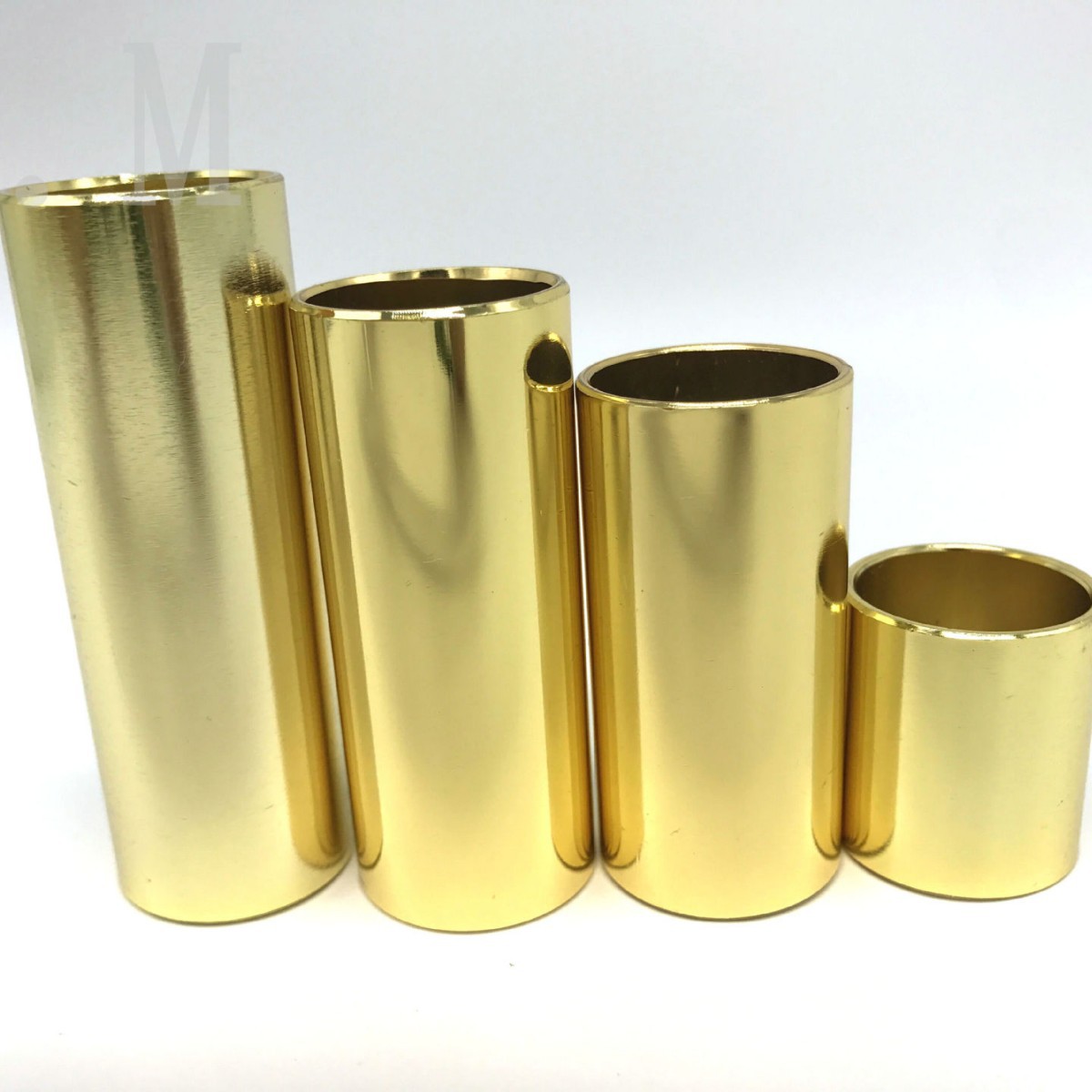 Fabricante de instrumentos musicales dedo manga slide stick acero inoxidable 304 guitarra metal slide tubo eléctrico guitarra de madera 4 especificaciones 3 colores