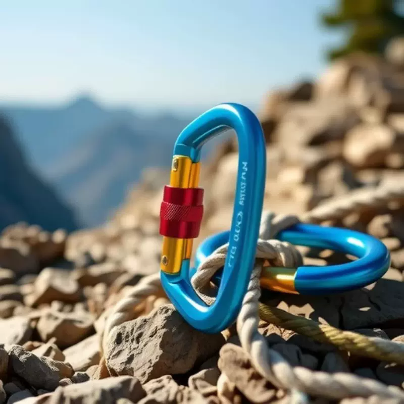 亚马逊主锁登山扣户外攀岩7075航空铝D型快挂25KN瑜伽吊床挂钩