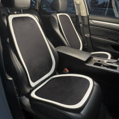 Car seat cushion single piece winter plush cute goddess style small waist backrest waist pad rear three-piece seat cushion set