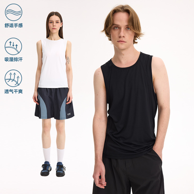 UNF 91G lightweight breathable outdoor quick-drying solid color leisure sports comfortable running fitness basketball vest for men and women