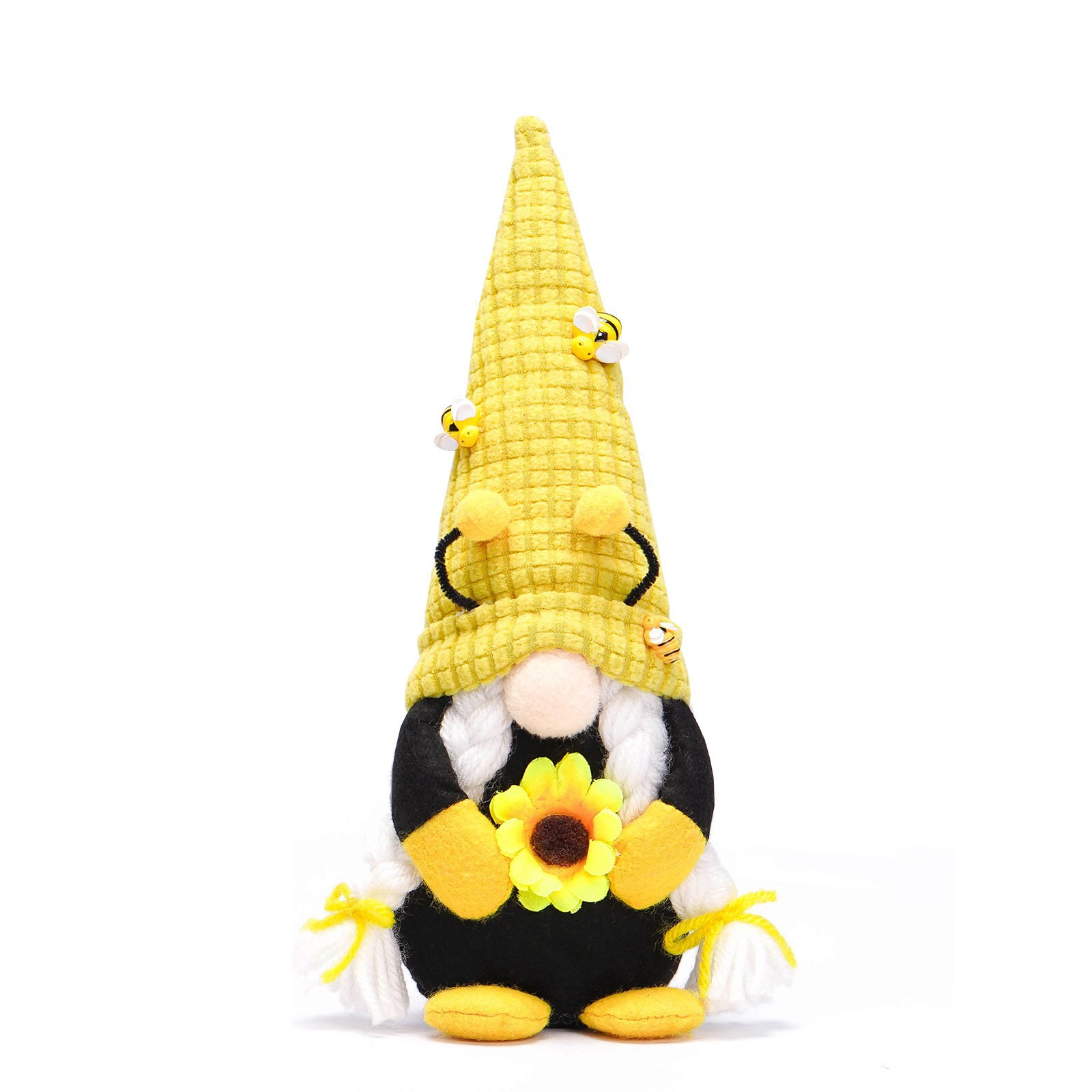 Amazon nuevo día de las abejas muñecas decoraciones enanos ancianos Rudolph abejas girasol muñecas decoraciones sin cara