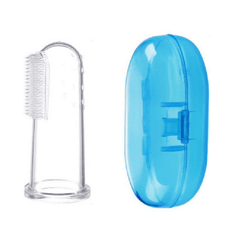 大尺寸高透明硅胶指套刷食品级FDA标准硅胶牙刷套硅胶手指头牙刷