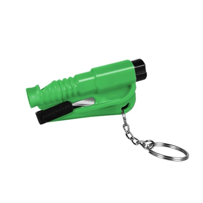 Qəza çəkici — portable for vehicle use - with-emergency-whistle-green