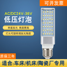 12V24V36V伏led低压灯泡E27防水AC交直流电瓶冷库机床工作节能灯