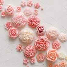 手工牡丹花朵香薰蜡烛浪漫艺术造型香氛女生闺蜜特色伴手礼物摆件