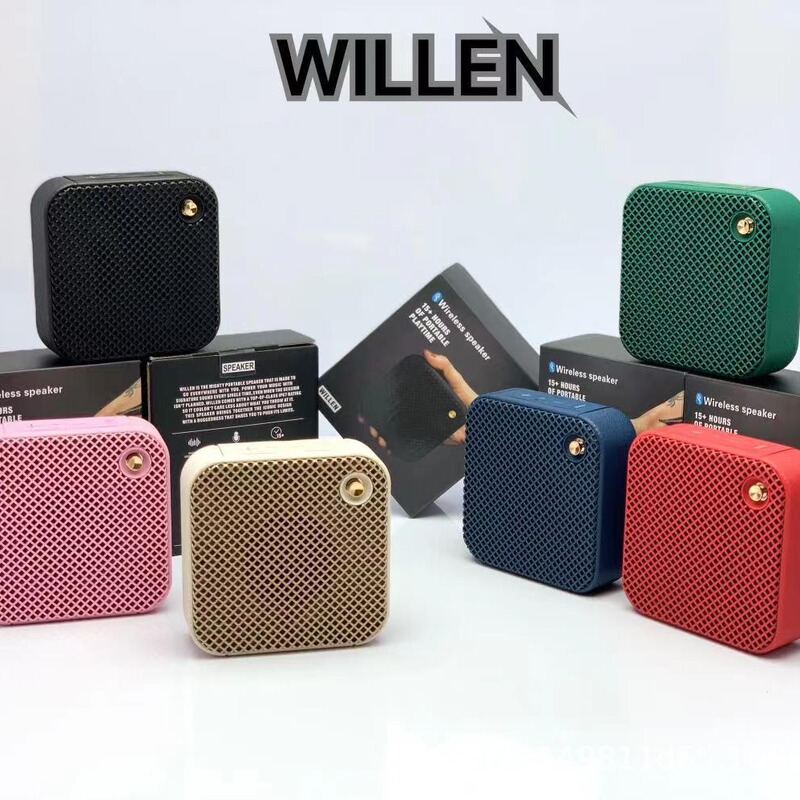 New Foreign Trade Model: Xiaoma Square Fabric Mesh Wireless Bluetooth Speaker, Compatible with the Same Model Speakers