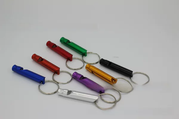 Small Aluminum Alloy Whistle Lifesaving Whistle Referee Training Whistle Outdoor Supplies