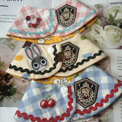 Нагрудники для еды домашних животных, аксессуары для бантов, ошейники-нагрудники, нагрудники для собак и кошек, полотенца для слюны, шарфы с кукольным воротником.