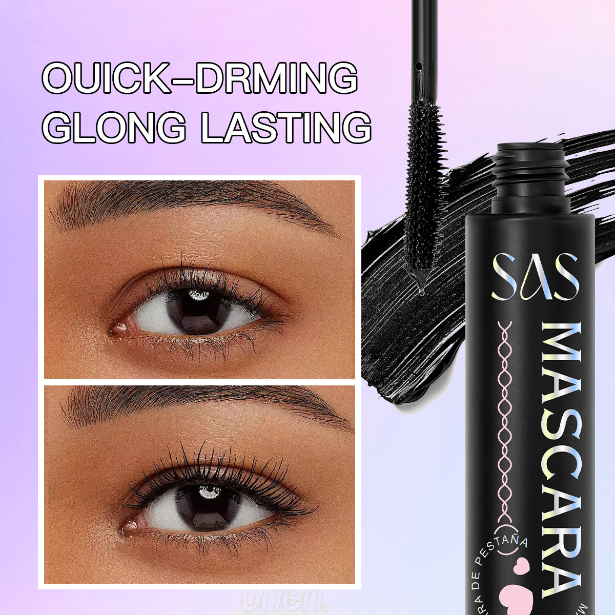 SAS Amazon explosión venta caliente transfronteriza rímel impermeable sin manchas, largo y grueso, rizado SAC170