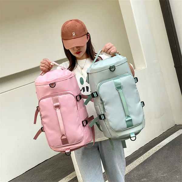 Cross-Border Multifunctional Three-Purpose Travel Backpack, Large Capacity Dry and Wet Separation Sports Bag, Independent Shoe Compartment, Fitness Bag